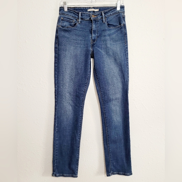 Levi’s Mid Rise Skinny Jeans Women’s Size 10 Blue Stretch Denim Classic Fit - Picture 3 of 11